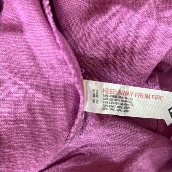 Nwt Free People Lush Life Linen Strapless Midi Dress Purple Opera Mauve - Picture 8 of 8
